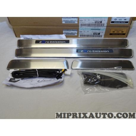 Kit 4 seuils de porte alu illuminés Nissan Infiniti original OEM G69503NL0A G6950-3NL0A pour nissan leaf zero emission 