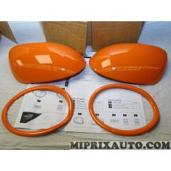 Pack coques calotte retroviseur avec contours phare antibrouillard orange Nissan Infiniti original OEM KE6001K001OR KE600-1K001-