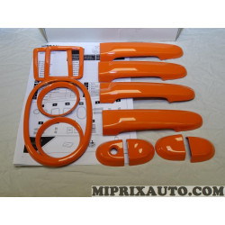 Kit contours habillage interieur poignées de porte panneau orange Nissan Infiniti original OEM KE6003H007OR KE600-3H007-OR pour 