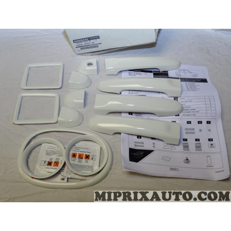 Kit contours habillage interieur poignées de porte panneau blanc Nissan Infiniti original OEM KE6003H007WH KE600-3H007-WH pour n