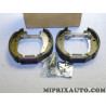 Jeux 4 machoires de frein arriere premonté (sans cylindre) Eurorepar Citroen Peugeot original OEM 1611451880