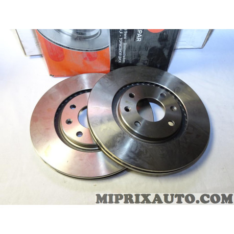 Paire disques de frein Eurorepar Citroen Peugeot original OEM 1618860180 