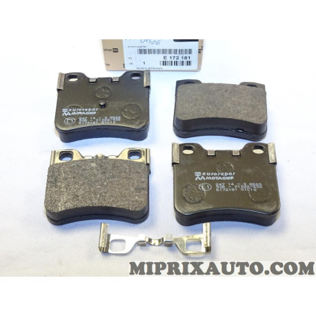 Jeux 4 plaquettes de frein Eurorepar Citroen Peugeot original OEM E172181 