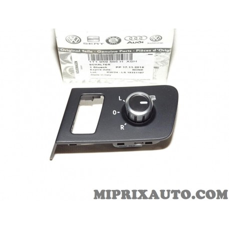 Platine bouton commande reglage retroviseur electrique Volkswagen Audi Skoda Seat original OEM 1T1959565HXSH