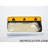 Etiquette information charge gaz climatisation R-1234yf Fiat Alfa Romeo Lancia original OEM 52065399