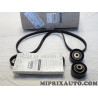 Kit courroie accessoire galets + courroie Renault Dacia original OEM 7701477533