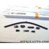 Balais essuie glace souple avec 7 adaptateurs 600mm Renault Dacia original OEM 8460000012