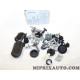 Kit agrafes attache de fixation parechocs arriere Renault Dacia original OEM 6001551773 pour dacia sandero B90