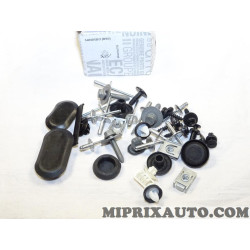 Kit agrafes attache de fixation parechocs arriere Renault Dacia original OEM 6001551773 pour dacia sandero B90 