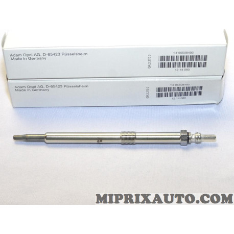 Lot 2 bougies de prechauffe Opel Chevrolet original OEM 95508493 1214080 