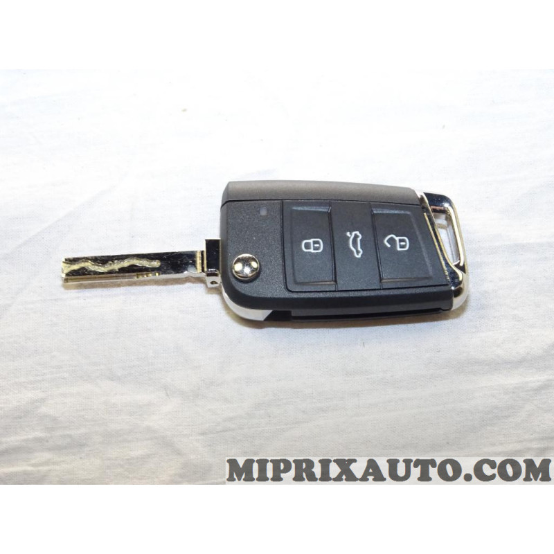 Coque de clé telecommande (déjà taillé récupérer coque) Volkswagen Audi  Seat Skoda original OEM 5G6959752DDAIF - Miprixauto DGJAUTO SLU