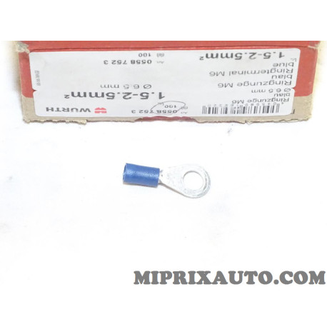 Boite 100 cosses à œil faisceau cable electrique 1.5-2.5mm² Wurth Volkswagen Audi Seat Skoda original OEM 05587523 