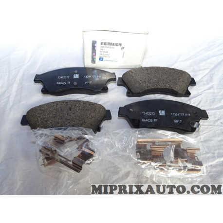 Jeu 4 plaquettes de frein Opel Chevrolet original OEM 13412272 