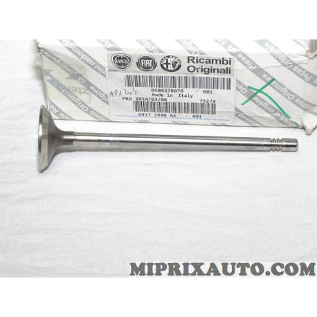 Soupape echappement Fiat Alfa Romeo Lancia original OEM&nbsp;504378070 