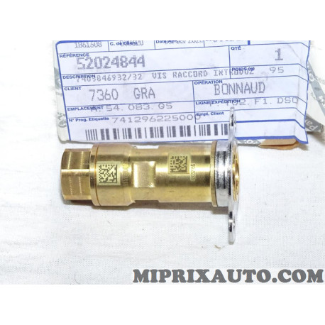 Vis raccord GPL Fiat Alfa Romeo Lancia original OEM&nbsp;52024844 