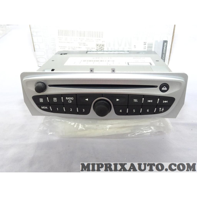 Poste radio autoradio CD Renault Dacia original OEM 281158115R pour renault  scenic 3 III megane 3 III - Miprixauto DGJAUTO SLU