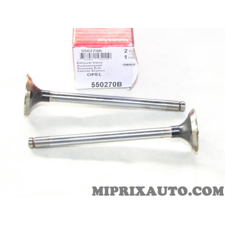 Lot 2 soupapes echappement Corteco Opel Chevrolet original OEM 550270B 
