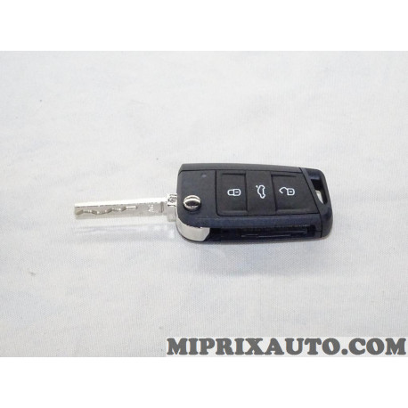 Coque de clé telecommande (déjà taillé récupérer coque) Volkswagen Audi Seat Skoda original OEM&nbsp;2G6959752AIF 