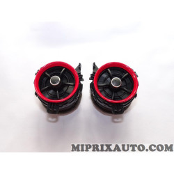 Paire contours bouche ventilation chauffage rouge Toyota Lexus original OEM PW277-0D100-DC PW2770D100DC pour toyota yaris de 201