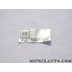 Etiquette capot Toyota Lexus original OEM 74567-25041 7456725041