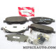 Jeu 4 plaquettes de frein Toyota Lexus original OEM 04465-05300 0446505300