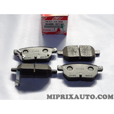 Jeu 4 plaquettes de frein Toyota Lexus original OEM 04466-52150 0446652150 