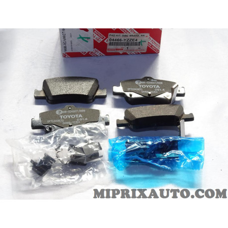 Jeu 4 plaquettes de frein Toyota Lexus original OEM 04466-YZZE4 04466YZZE4 
