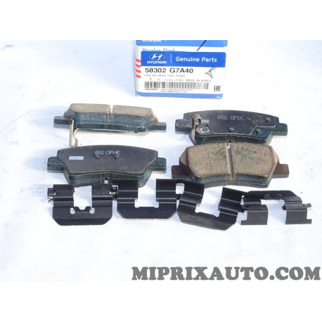 Jeu 4 plaquettes de frein Hyundai Kia original OEM 58302G7A40 58302-G7A40 