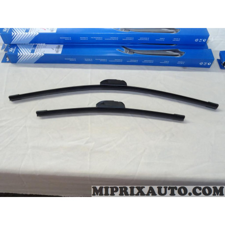 Jeu 2 balais essuie glace souple 600mm + 400mm Hyundai Kia original OEM L983FH2416L0 pour hyundai i20 ix35 tucson 