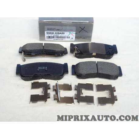Jeu 4 plaquettes de frein Mobis Hyundai Kia original OEM S583022BA20 583022BA20 