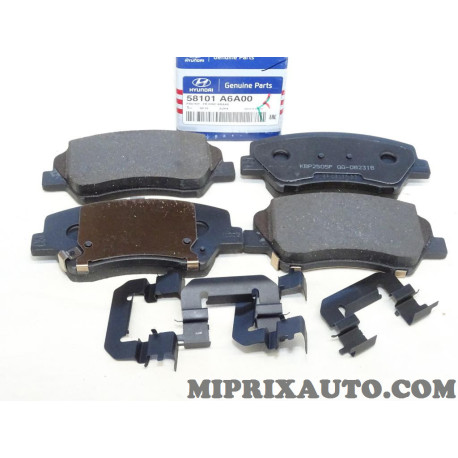Jeu 4 plaquettes de frein Hyundai Kia original OEM 58101A6A00 58101-A6A00 