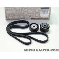 Kit courroie accessoire 4PK1538 + galets Renault Dacia original OEM 7701477533 