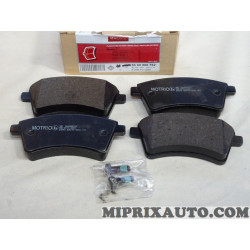Jeu 4 plaquettes de frein Motrio Renault Dacia original OEM 8660000762 pour renault kangoo 