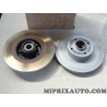 Jeu 2 disques de frein arriere plein 270mm diametre avec roulement de roue Renault Dacia original OEM 7701207898 pour renault me