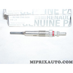 Lot 2 bougies de prechauffe Renault Dacia original OEM 8200794920 