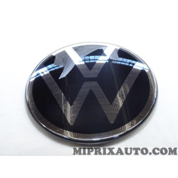 Logo motif embleme ecusson badge monogramme calandre noir chrome brillant Volkswagen Audi Skoda Seat original OEM 5H0853601NDPJ 