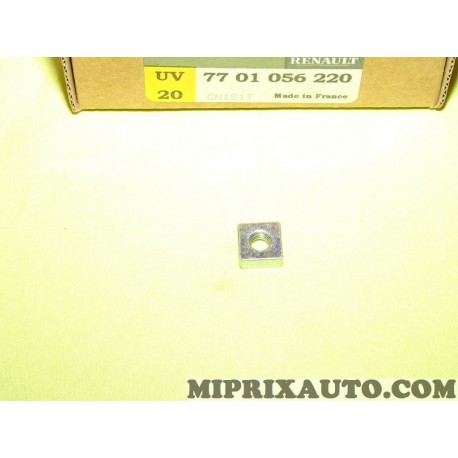 Ecrou prisonnier fixation boitier filtre à air Renault Dacia original OEM 7701056220