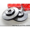 Jeu 2 disques de frein avant ventilé 320mm diametre TRW Volvo original OEM DF6676S pour volvo S40 V40 V50 C70