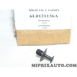 Taquet agrafe attache fixation Volkswagen Audi Skoda Seat original OEM&nbsp;6L0121136A 