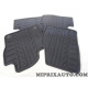 Jeu 4 tapis de sol caoutchouc avant + arriere sur mesure Volkswagen Audi Skoda Seat original OEM&nbsp;6F1061500041 
