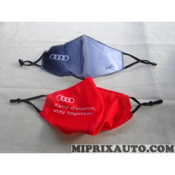 Lot 2 masques 1 rouge + 1 bleu Volkswagen Audi Skoda Seat original OEM&nbsp;3132003000 