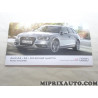 Manuel documentation notice utilisation simplifiée Volkswagen Audi Skoda Seat original OEM&nbsp;1315628K040 pour audi A4