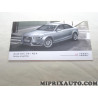 Manuel documentation notice utilisation simplifiée Volkswagen Audi Skoda Seat original OEM&nbsp;1325628K040 pour audi A4