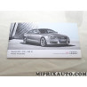 Manuel documentation notice utilisation simplifiée Volkswagen Audi Skoda Seat original OEM&nbsp;11256283440 pour audi A5