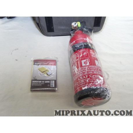 Kit extincteur (de 2015) avec couverture de survie Volkswagen Audi Skoda Seat original OEM&nbsp;KIT EXTINCTEUR 2 