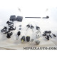 Pack agrafes attache fixation hayon de coffre Citroen Peugeot original OEM 6999FA 6999.FA pour peugeot 206
