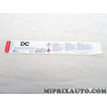 Etiquette autocollante information bombe produit anti crevaison Renault Dacia original OEM 990792390R