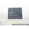 Etiquette autocollante information Renault Dacia original OEM 101993772R
