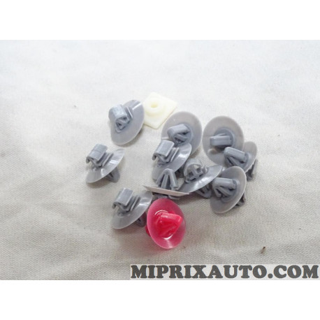 Pack 12 agrafes attache fixation revetement Opel Chevrolet original OEM 93160023 4409693 