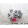 Pack 12 agrafes attache fixation revetement Opel Chevrolet original OEM 93160023 4409693